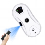 Liectroux YW610 Robot do mycia okien z ultradźwiękowym rozpylaniem wody, trasowaniem AI, podwójną tarczą symulującą skręcanie i mopowanie, kompaktową obudową, zbiornikiem na wodę, zabezpieczeniem UPS przy braku zasilania, wytrzymałą liną bezpieczeństwa